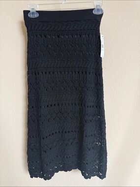 NWT BCX beautiful crochet sweater midi skirt sz XS